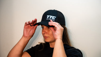 TTC HAT - BLACK WITH BLUE STITCH