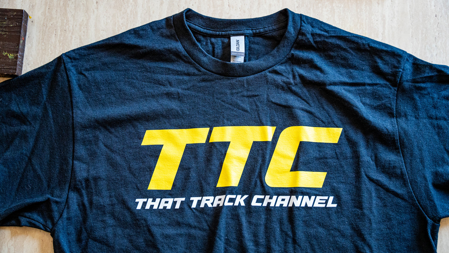 TTC SHIRT - BLACK SHIRT, YELLOW FONT