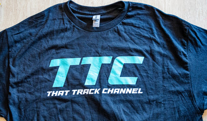 TTC SHIRT - BLACK SHIRT, TEAL FONT