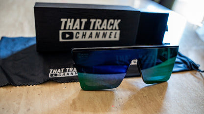 TTC SUNGLASSES - BLACK FRAME, PURPLE LENS (CAT 4)