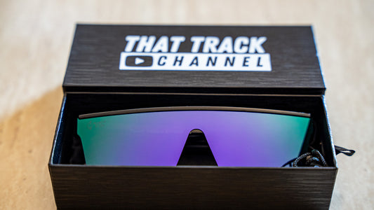 TTC SUNGLASSES - BLACK FRAME, PURPLE LENS (CAT 4)