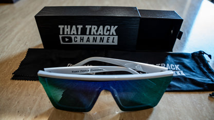 TTC SUNGLASSES - WHITE FRAME, PURPLE LENS (CAT 4)