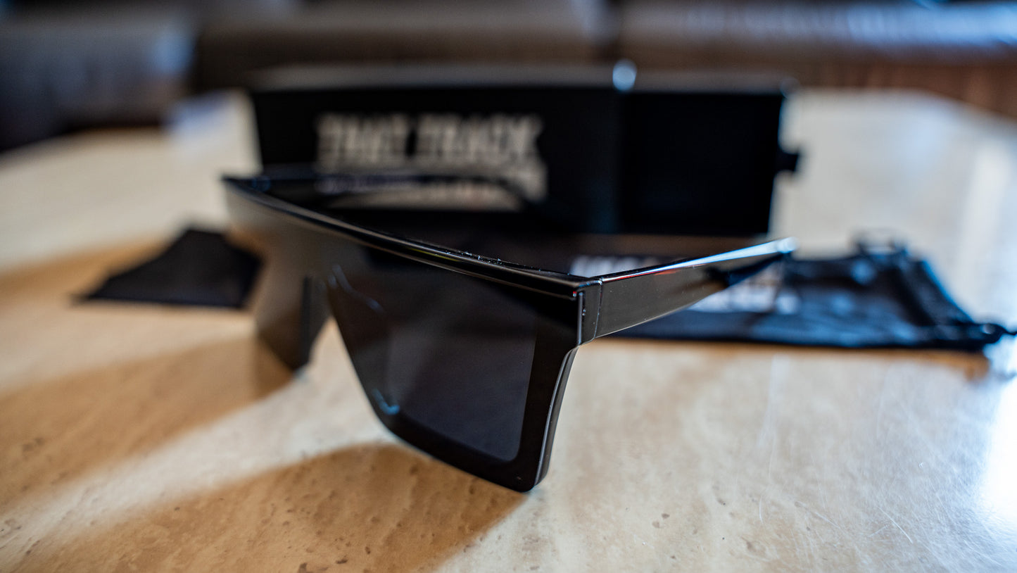 TTC SUNGLASSES - BLACK FRAMES AND BLACK LENS (CAT 4)