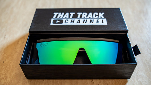 TTC SUNGLASSES - BLACK FRAME, GREEN LENS