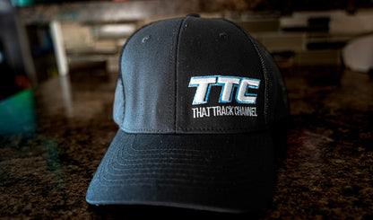 TTC HAT - BLACK WITH BLUE STITCH