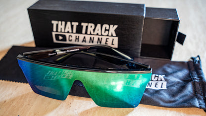 TTC SUNGLASSES - BLACK FRAME, PURPLE LENS