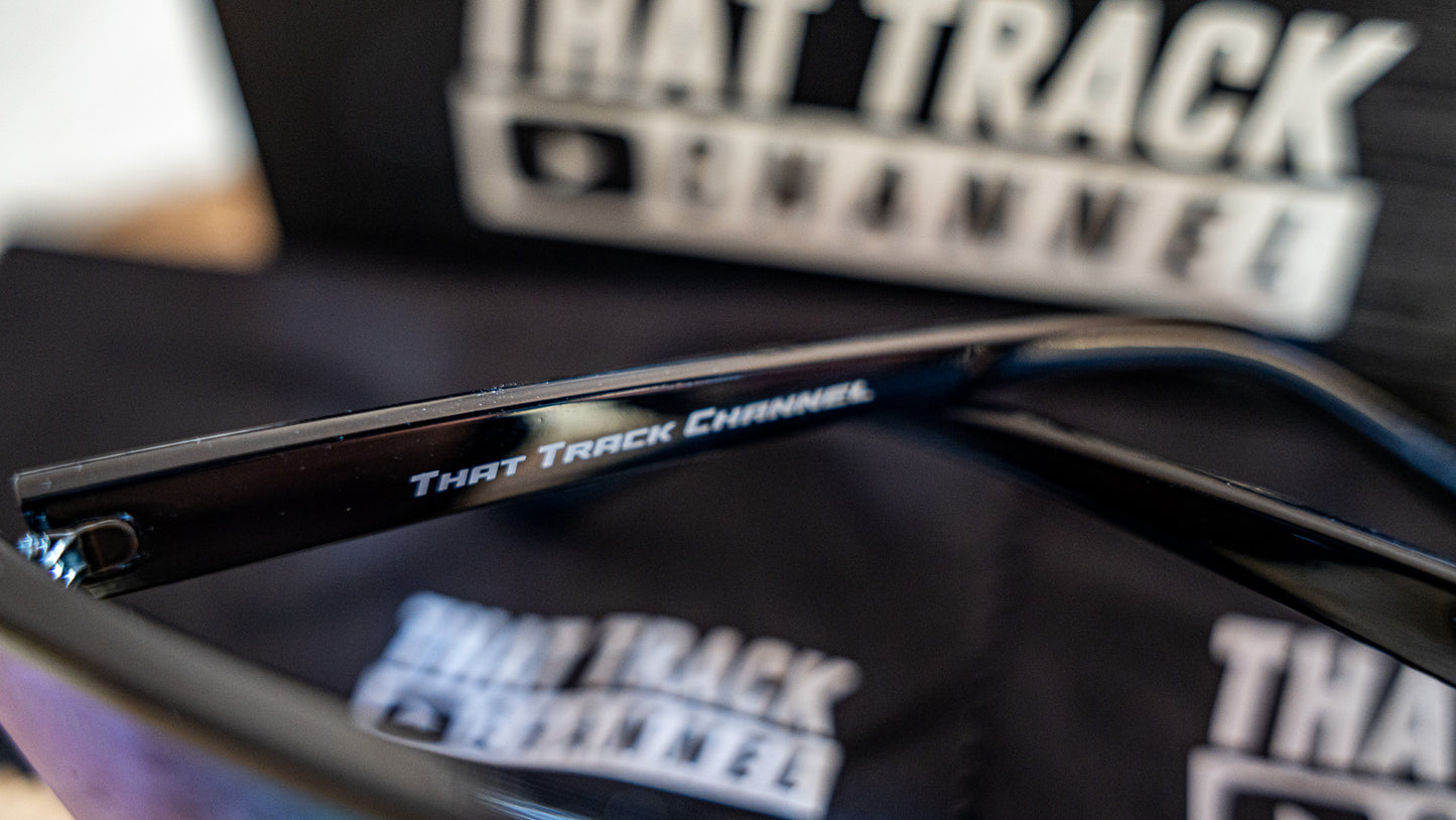 TTC SUNGLASSES - BLACK FRAME, PURPLE LENS