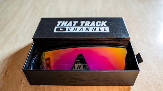 TTC SUNGLASSES - BLACK FRAME, PINK LENS