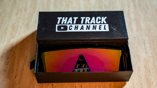 TTC SUNGLASSES - BLACK FRAME, PINK LENS (CAT 4)