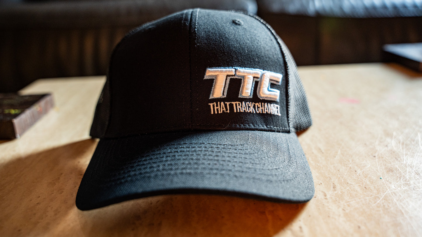 TTC HAT - BLACK WITH BLUE STITCH