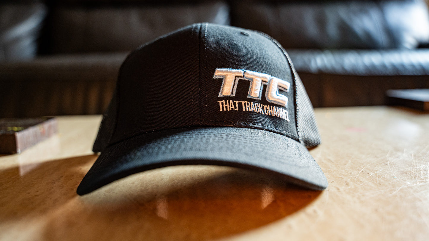 TTC HAT - BLACK WITH BLUE STITCH