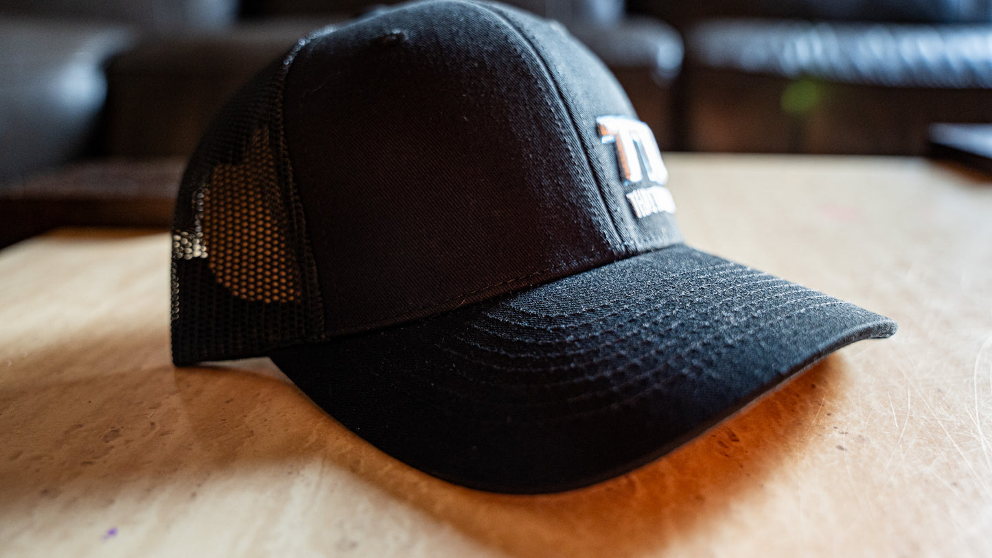 TTC HAT - BLACK WITH BLUE STITCH