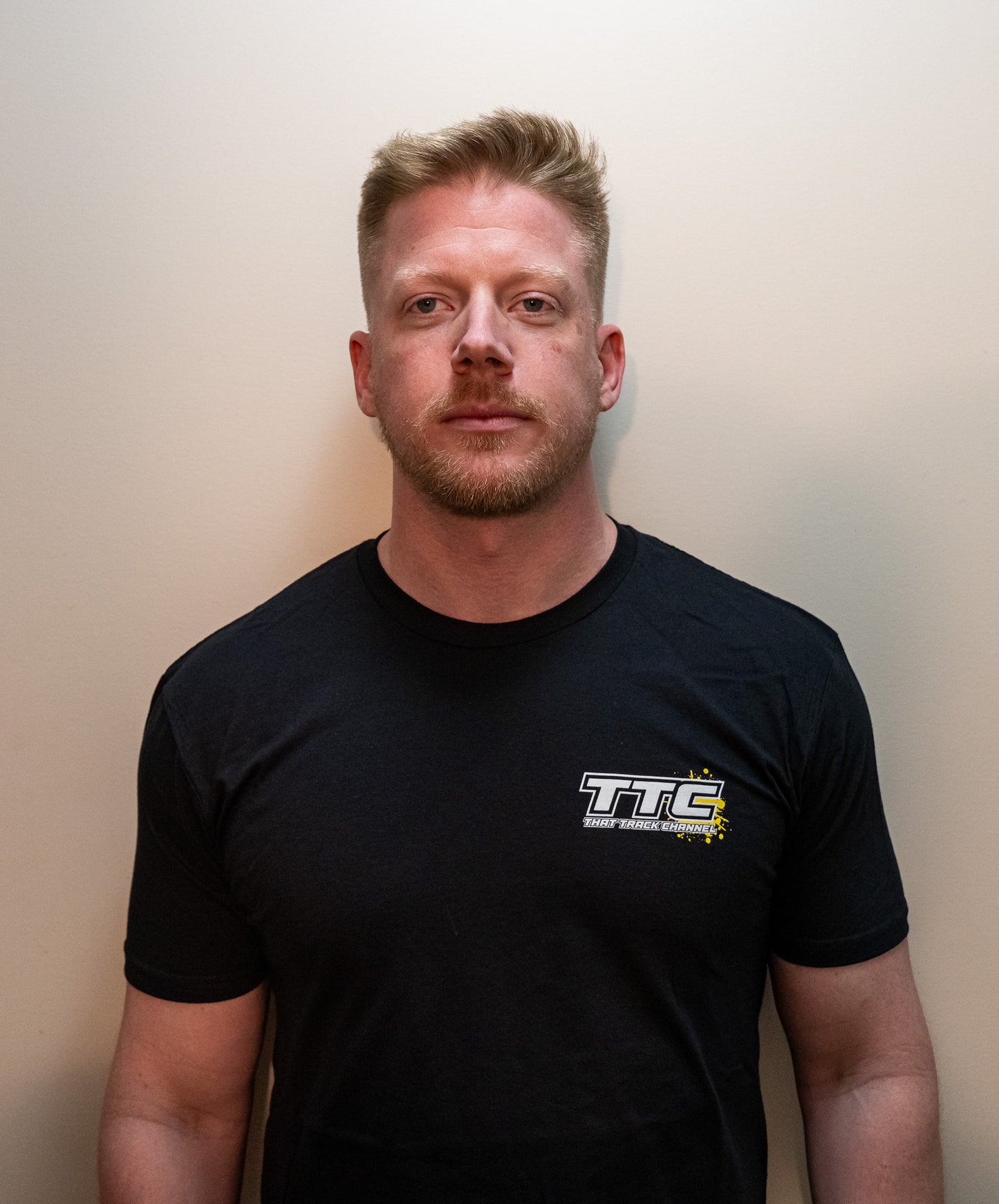 TTC SHIRT - BLACK SHIRT, WHITE FONT, YELLOW COLOR SPLASH