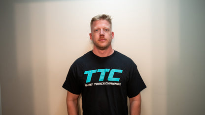 TTC SHIRT - BLACK SHIRT, TEAL FONT