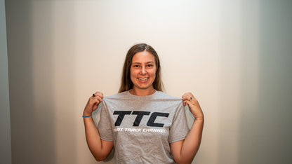 TTC SHIRT - GREY SHIRT, BLACK AND WHITE FONT