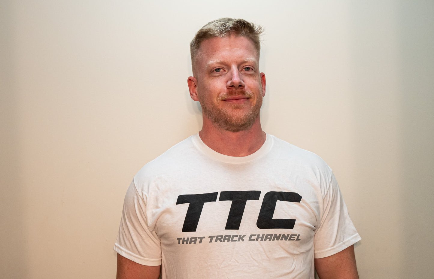 TTC SHIRT - WHITE SHIRT, BLACK AND GREY FONT