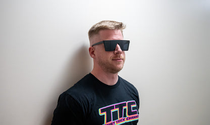 TTC SUNGLASSES - BLACK FRAMES AND BLACK LENS (CAT 4)